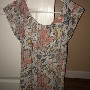 Off the shoulder floral top